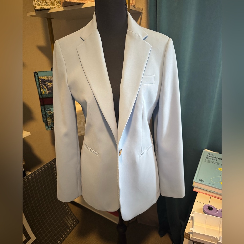 Zara Light Blue Women's Blazer